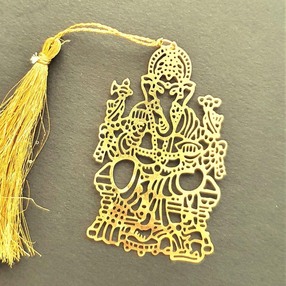 Bookmark Design-Brass metal cutting  Ganesh